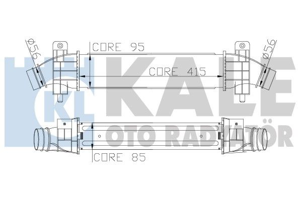 KALE OTO RADYATÖR Kompressoriõhu radiaator 346700